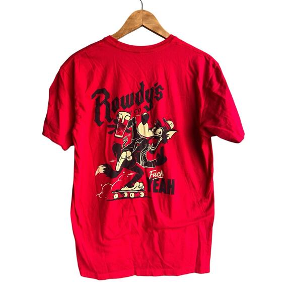 Rowdy's Brew Co Men's Red Next Apparel Shirt - Size M - Picture 1 of 4